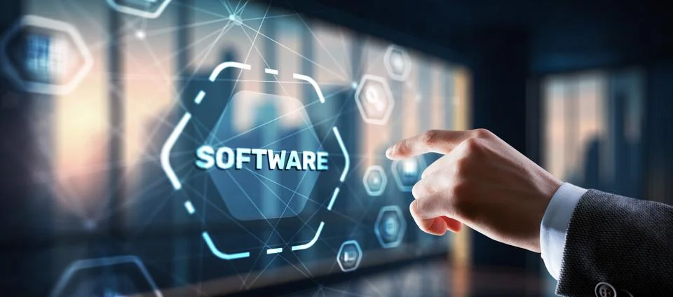 Software development. Internet network technology concept Stock Photos