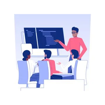 Software development isolated concept vector illustration. Stock Illustration