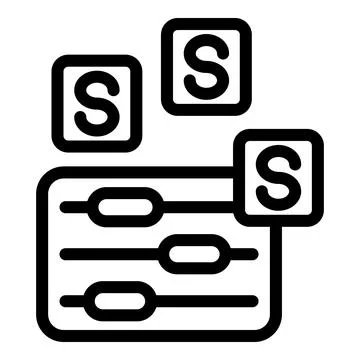 Software development kit adjusting settings symbol icon Stock Illustration