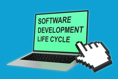 Software Development Life Cycle concept Illustrazione stock