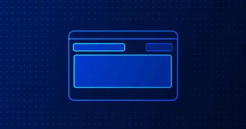 Software development lifecycle concept cartoonish 2D monitor screen tech bg.. Stock Illustration