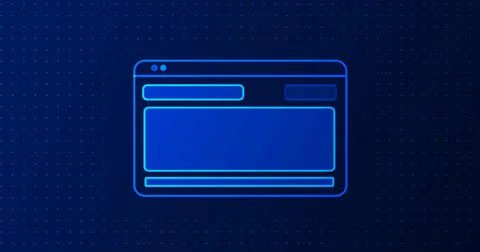 Software development lifecycle concept cartoonish 2D monitor screen tech bg.. イラスト素材