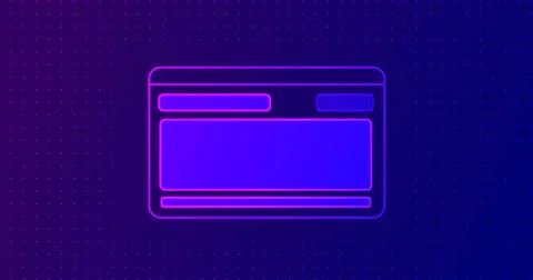 Software development lifecycle concept cartoonish 2D monitor screen tech bg.. 库存插图