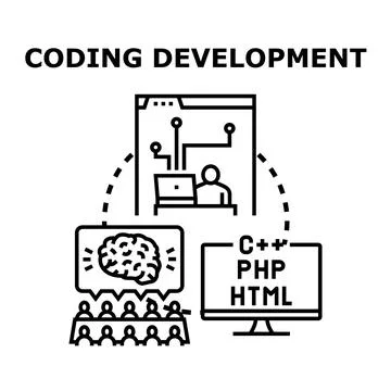 Software development process and team collaboration Stockillustratie