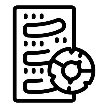 Software development process with code optimization gear icon Stock Illustration