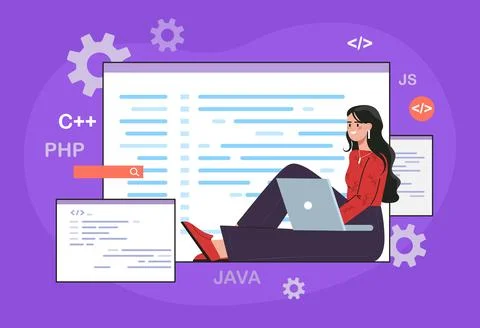 Software development process concept Stock Illustration