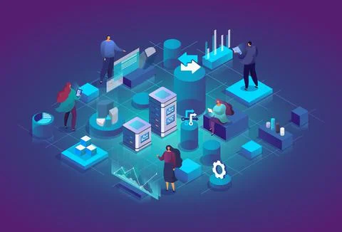 Software development process Illustrazione stock