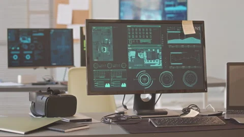 Software Development at Programmers Office Stock Footage 224031964