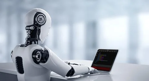 Software development programming on computer screen for modish application Stock Illustration