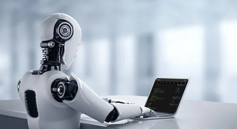 Software development programming on computer screen for modish application Foto stock