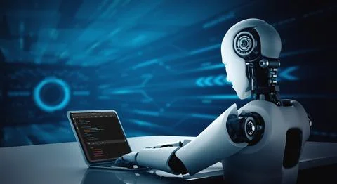 Software development programming on computer screen for modish application Foto stock