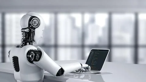 Software development programming on computer screen for modish application Stockfoto's