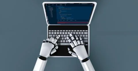 Software development programming on computer screen for modish application 스톡 사진