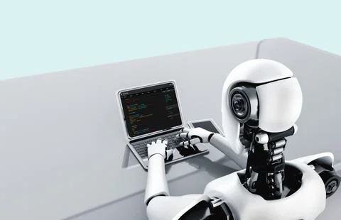 Software development programming on computer screen for modish application Foto stock