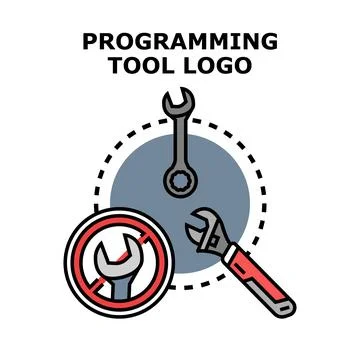 Software development programming tool concept with wrenches 스톡 일러스트