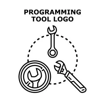 Software development programming tool concept with wrenches Stock Illustration