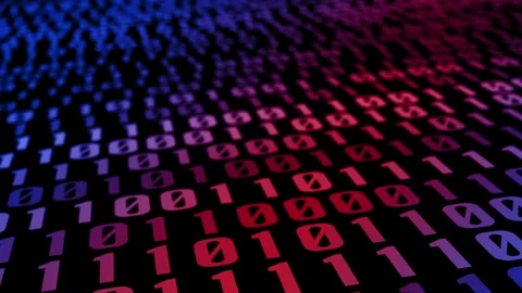 Software development revolution embracing the changing binary code in the source Stock Footage 246823003