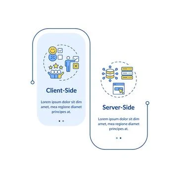 Software development sides rectangle infographic vector 스톡 일러스트