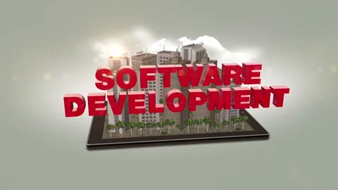 Software Development Sign On A Digital Tablet. Smart City. Stock Footage 275523050