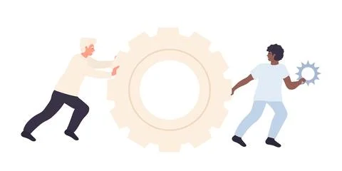 Software development team Illustrazione stock