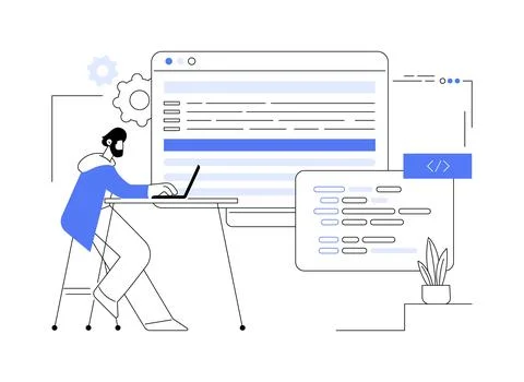 Software development tools abstract concept vector illustration. 스톡 일러스트