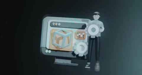 Software development tools and system settings icon Stock Footage 314573418