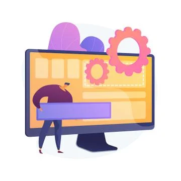 Software development vector concept metaphor. 스톡 일러스트