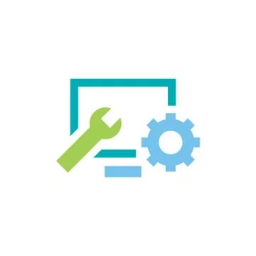 Software development vector icon design template Stock Illustration