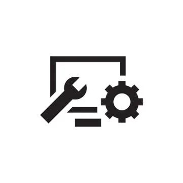 Software development vector icon design template Stock Illustration