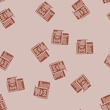 Software documentation technical writer glyph vector seamless pattern イラスト素材