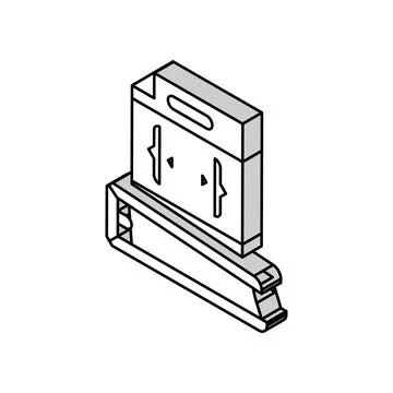 Software documentation technical writer isometric icon vector illustration Stock Illustration
