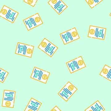 Software documentation vector seamless pattern 스톡 일러스트