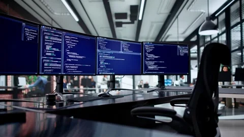 Software Engineer And Developer Desk Stock Footage 322835260