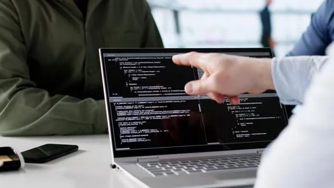Software Engineer Developer Using Desktop Computer Stock Footage 301354865