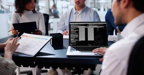 Software Engineer Developer Using Laptop Computer 写真素材