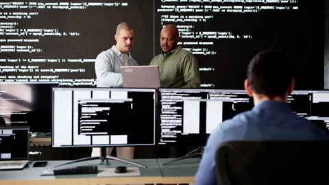 Software Engineer Developers Using Computers Stock Footage 299960889