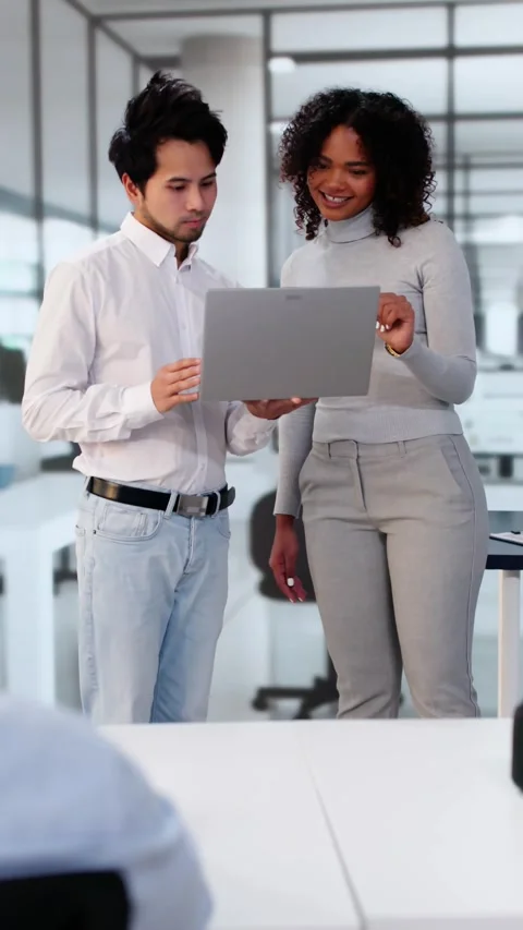 Software Engineer Developers Using Laptop Computer Stock Footage 291313514