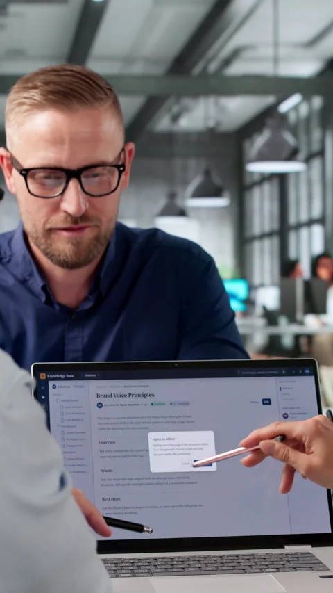 Software Engineer Guides Diverse Team Stock Footage 338169448