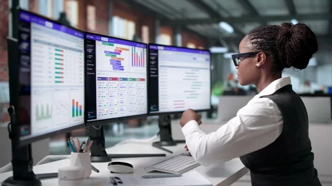 Software Engineer Managing Split Test Experiments Stock Footage 346322496