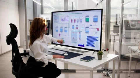 Software Engineer In Office Stock Footage 253534112