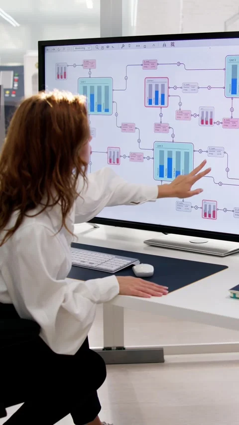 Software Engineer In Office Stock Footage 254852127