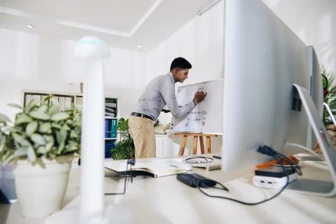 Software engineer planning work Stock Photos