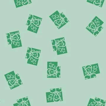 Software engineer worker glyph vector seamless pattern Ilustração Stock