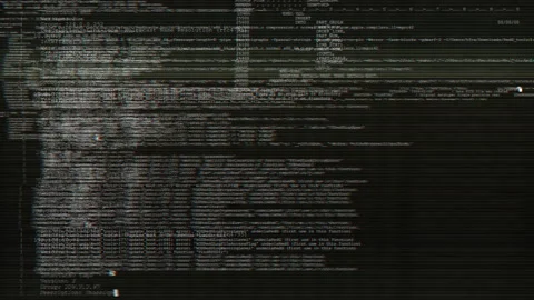 Software engineering and computer programming glitch concept Stock Footage 251567343