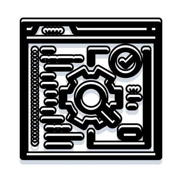 Software engineering development process and code optimization 库存插图