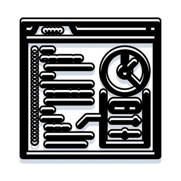 Software engineering development process with data interface 스톡 일러스트