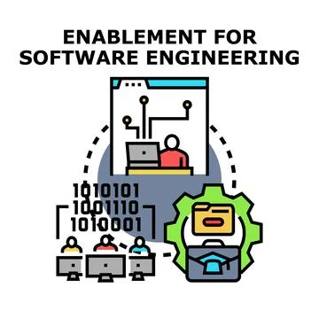 Software engineering enablement for business process improvement Stock-Illustration