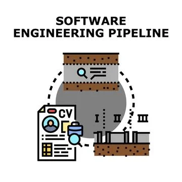 Software engineering pipeline developing talent and systems イラスト素材