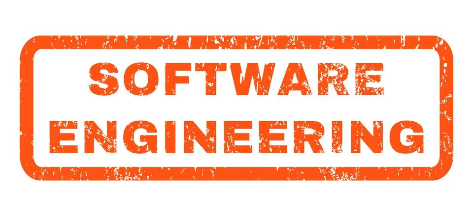 Software Engineering Rubber Stamp Stock Illustration