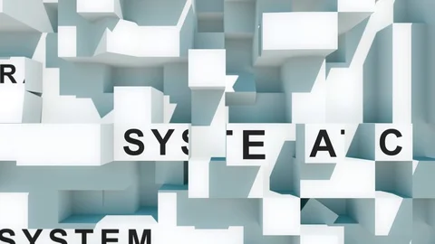 Software Engineering words animated with cubes Stock Footage 86921284